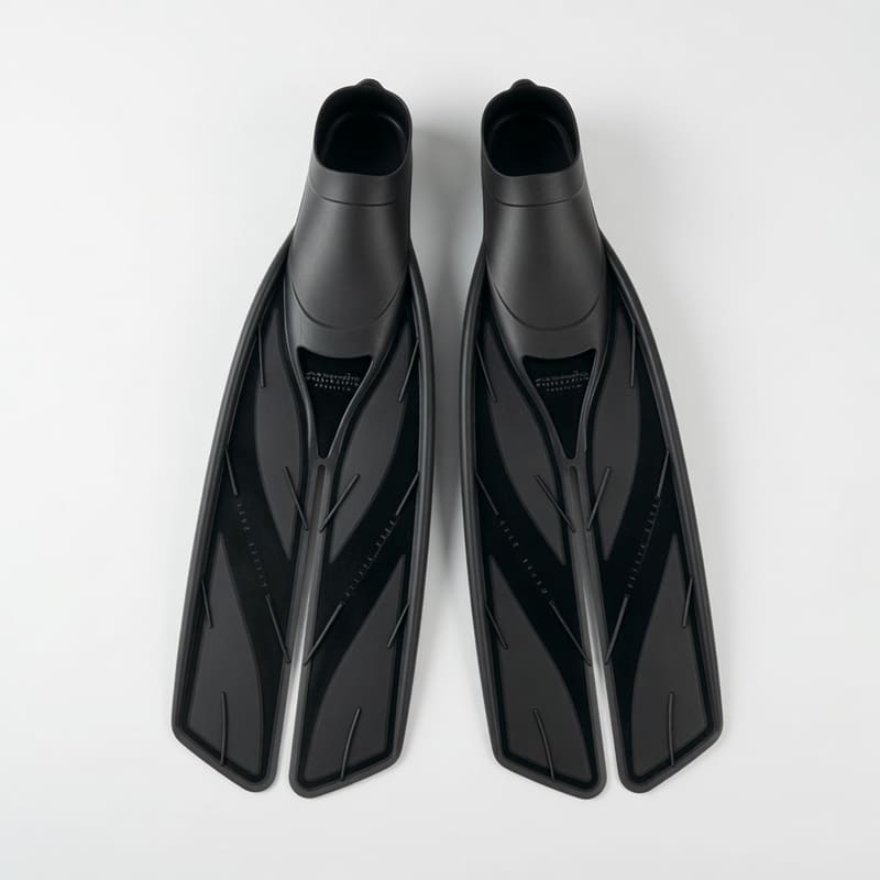 A pair of black fins